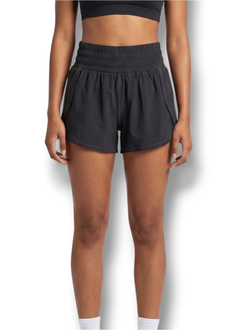 4/$20 Rae Mode Black High Rise Athletic Running Shorts Size Small